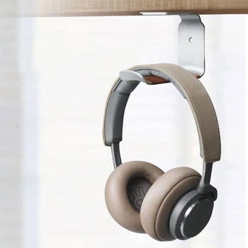 OOTDTY Self Adhesive Headphone Stand Hanger Кука Лента Under Desk L-Shape Headset Mount Holder Скоба