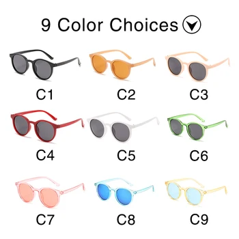 2020 Мода Детски Слънчеви Очила Деца Прекрасна Реколта Бонбони Цвят, Овални, Слънчеви Очила Момче Момичета Открит Спорт Нюанси на Детски UV400