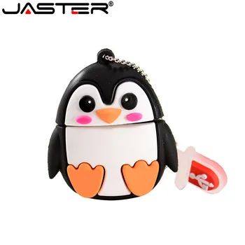 JASTER 64GB leuke cartoon Pingun uil vos stijl usb flash drive usb 2.0 4GB 8GB 16GB 32GB vreative pendrive подарък