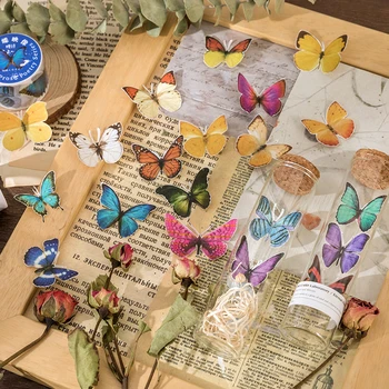 Пеперуда насекомо украса васи лента Залепваща Сам Scrapbooking васи Етикети Kawai канцеларски материали, Етикети, тиксо