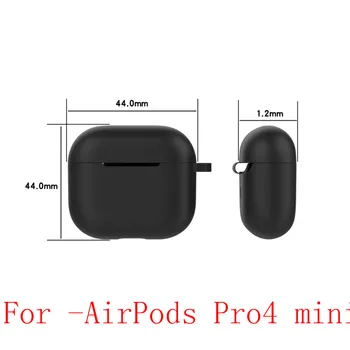 Цветни Меки Силиконови Защитни Капаци Bluetooth Безжична Водоустойчив Калъф За Слушалки-AirPods Pro 4 mini Charging Box Чанти