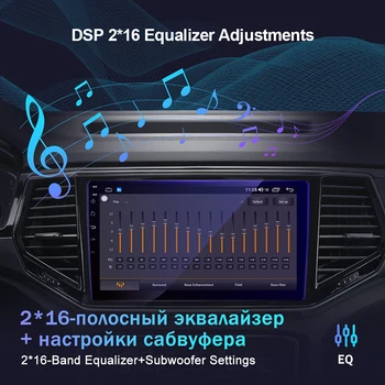 EKIY 1280*720 IPS DSP Android 10 Автомобилното Радио 6G+128G За Peugeot 607 2004 - 2010 Мултимедиен плейър GPS Навигация 2din DVD