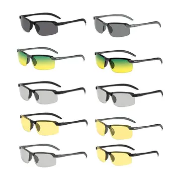 Супер Леки Умни Поляризирани Слънчеви очила Мъжки Алуминиеви Магниевые Квадратни Слънчеви очила Практични Риболовни Слънчеви очила