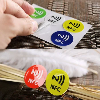 6 Бр. Водоустойчив PET Материал NFC Етикети Smart Ntag213 Тагове За Всички Телефони