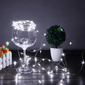 16 Пакет LED String Светлини, 1m 10 Silver Тел Micro Christmas decoration LED Фея Светлини IP68 Waterproof Светулка Light
