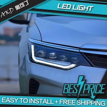 АКД Оформление на автомобила за Toyota Camry Фарове-2017 Camry V55 LED Светлини DRL LED Лещи Главоболие Фенер Автомобилни Аксесоари