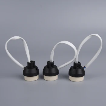Нов GU10 Основен Жак Адаптер Тел Конектор Порцелан Халогенни GU10 Притежателя Лампи Притежателя Лампи за Led Спот Лампи Керамика