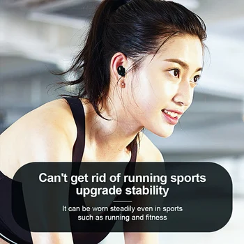 Мини Безжична Bluetooth Слушалки 5.0 in Ear Sport с Микрофон Слушалки Хендсфри Слушалки За Samsung, Huawei За Всички Телефонни Слушалки