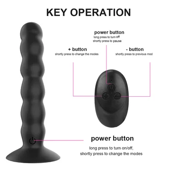 OLO 10 Режима на Анални Топчета Вибратор с Щепсел Силна Издънка на Влагалището Масаж на Простатата Секс Играчки за Жени, Мъже