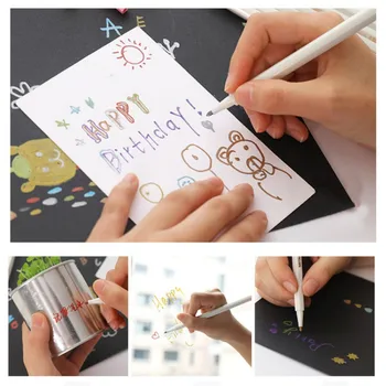10/6 бр. Metel Tip Pen Мазнините Живопис Markers САМ Gift Card фотоалбум Mark Живопис Marker Pen Multi Colors Детски Подаръци