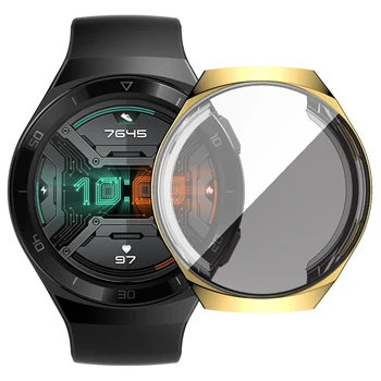 калъф Huawei watch gt 2д gt2e gt2 e tpu cover plating screen protector smart case watch защитен с галванично покритие