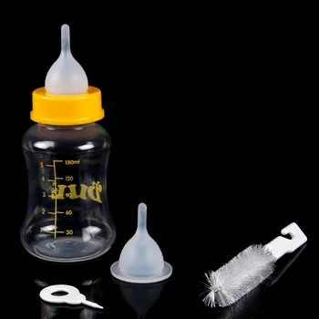 Нов 4-х нов набор от PET-бутилки за новородените кученца и котенца хранене вода зоотовары