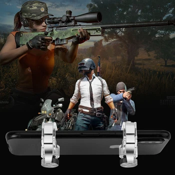 PUBG Moible Контролер Gamepad Free Fire L1 R1 Triggers PUGB Mobile Game Pad Grip L1R1 Джойстик за Huawei, Xiaomi iPhone Sumsang