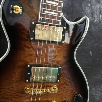 Classiccustom електрическа китара, нов стил, червено дърво, дървен корпус и шията, Безплатна доставка, реална снимане на изображения