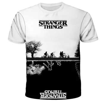 Stranger Things Boys&Girls 3D t shirt Funny Girls t-shirt fashion hip hop short sleeve street Boys harajuku tshirt 4T-14T