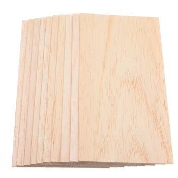 10 Бр./Компл. Дървена Плоча Модел Бальзовая Дървесина за 