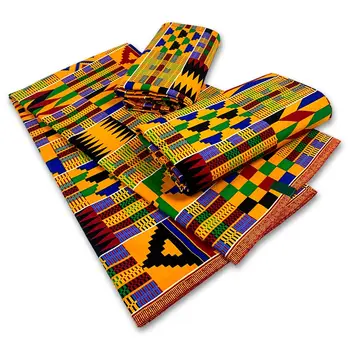 2021 Високо Качество на Анкара Плат Африканска Истинска Восъчен Печат Памук Tissus wax Africain за облекло материал 6 ярда