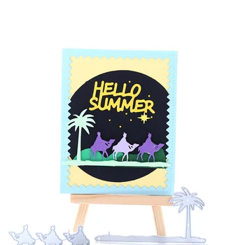 Kokorosa Desert Traveler Metal Cutting Умира Scrapbooking Занаятите Умира Stencil Album Embossing Card Making Die Cut New Умира 2019