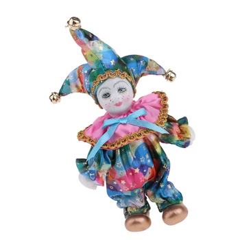 16 см и Доста Италиански Порцелан Триъгълник Кукла в Костюм Начало Дисплей Декорации #4 Деца Коледен Подарък