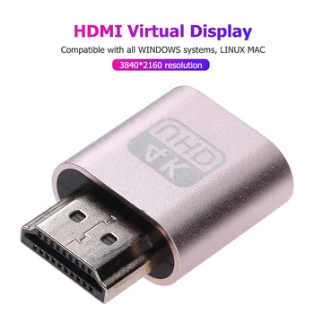 Виртуален Адаптер на Дисплея DDC EDID Bitcoin Mining Pl 4K UHD HDMI-съвместим Фиктивен Щекер за Битови Компютърни аксесоари