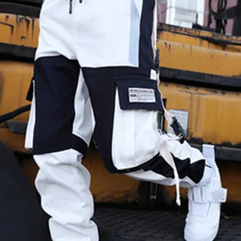Градинска дрехи Мъжки множество Джобове Товарни Зреещи Хип-хоп Ежедневни мъжки спортни панталони Пътеки Панталони Мода Harajuku Мъжки панталони