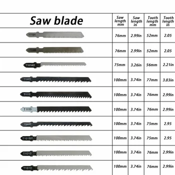 52 Бр Jig Saw Jigsaw Blades Set T118A T118B Metal Wood Разнообразни Остриета W/ T-Shank Режещи инструменти и Аксесоари За Инструменти на Bosch