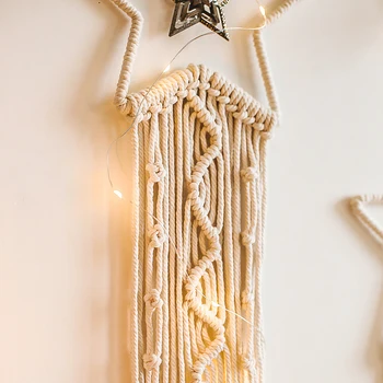 Креативни LED Монтиране на Ръчно изработени Гоблени Декорация на Дома Изкуството на Камбанките Декор Дневна Спалня Сватбени Декорации