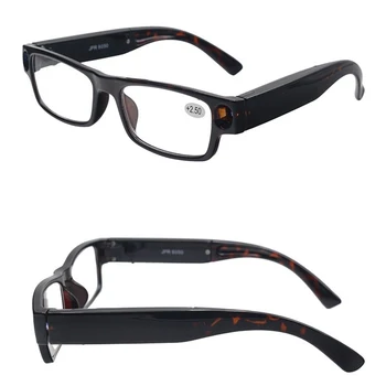 Многофункционална зареждане чрез USB LED light Очила за Четене на Мъже, Жени HD Night Vision Зареждане Пресбиопические очила за възрастните хора