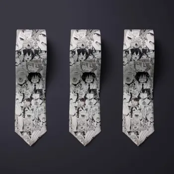 Карикатура Аниме 3D Печат на Мъжката вратовръзка 8 см Широк Полиестер Тънка Риза Аксесоари Бизнес Сватба парти Забавен Вратовръзка на Шията Ежедневни Облекла