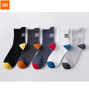 Xiaomi youpin памучни мъжки чорапи дезодорант впитывающий пот дишащи чорапи, подходящи за размера на 39-44