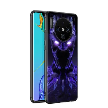 Черен Мек Marvel Black Panther за Huawei P Smart 2020 2021 Z S Mate 40 RS 30 20 20X 10 Pro Plus Lite 2019 Калъф за вашия телефон