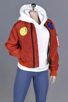 В наличност 1/6 Мащаб Женски Solider Trend Flight Jacket Палто Облекло Аксесоар Модел за Тялото Фигурки на Действие на 12 инча