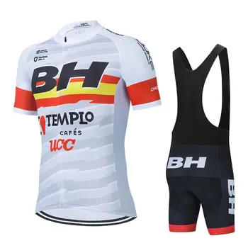 2021 Team BH Cycling Jersey Set Мъжка Велосипедна облекло Велосипеден Лигавник Шорти Планински път под Наем Риза Костюм МТБ Maillot Culotte