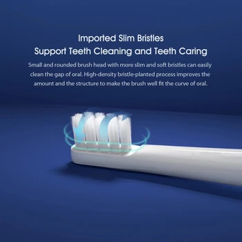20PCS Подмяна на Глави за Четка за Зъби за Xiaomi Mijia T100 Електрическа Четка за Зъби Водоустойчив Почистване и Избелване на Здрави Глави на Четки
