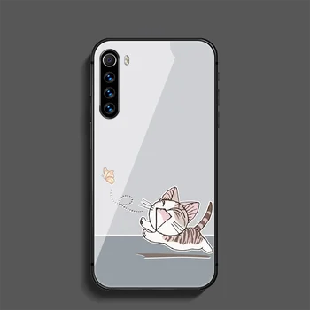 Chi ' s Sweet Home Сладка Котка Phone Закалено Стъкло Калъф за Носене За Xiaomi Redmi Note 7 7A 8 8T 9 9S 9A 10 K20 K30 Pro Ultra Soft