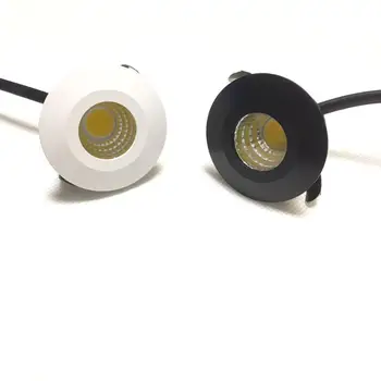 1 Stück 3W silver body LED Mini spot light Einbauleuchte Round verstellbarer cabinet Spot Deckenlampe 230 V LED-Schrankleuchte