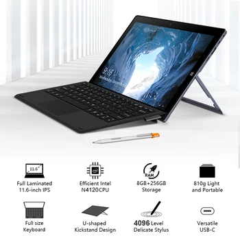 CHUWI UBook 11.6 Inch Tablet PC на Windows 10 Intel N4120 1920*1080 Duad core Processor 8GB RAM, 256GB SSD Таблети