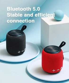 Високо Качество на Преносим Мини Bluetooth-Високоговорител Двойно Сдвояване Силен Безжичен 360 HD Съраунд Звук и Богат Стерео Бас 24 Часа Възпроизвеждане на