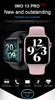 2021 IWO 68 PRO Smart Watch Серия 6 PK W26 W66 W46 W506 Wriless Charge Bluetooth Покана Rotate Button IP68 Водоустойчив умен часовник